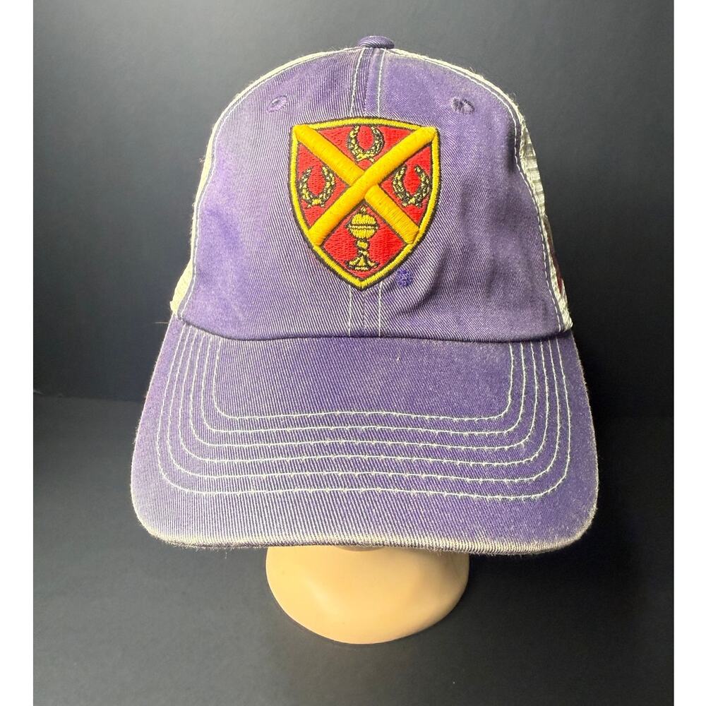 Father Ryan High School Hat Cream Purple Trucker Snapback Nashville TN